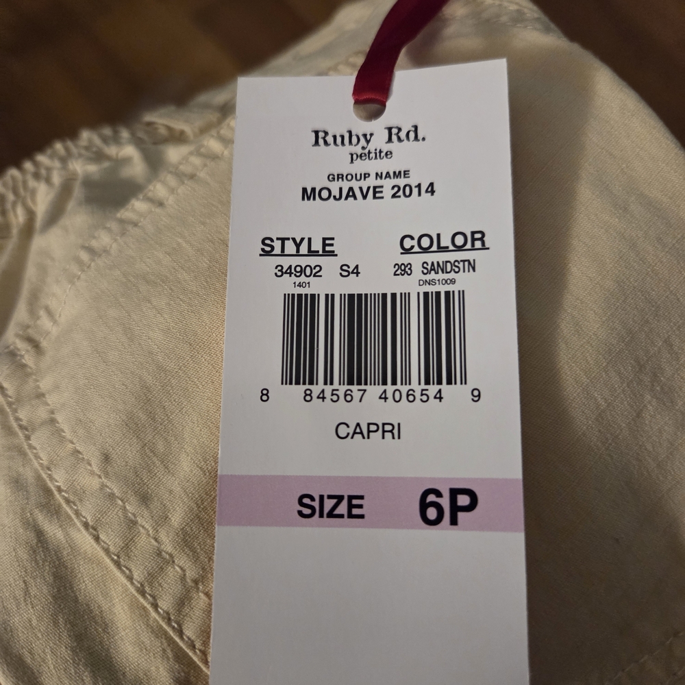 Ruby Rd. Beige Capris - Picture 5 of 5